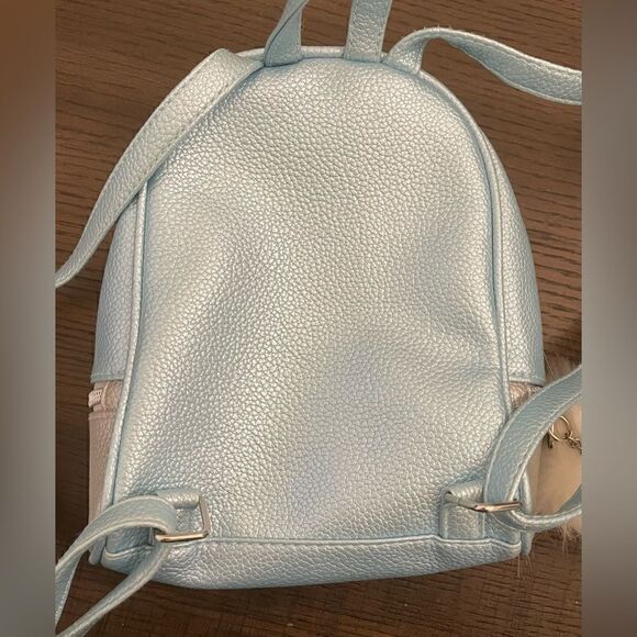 Justice Pebbled Studded Mini Backpack with White Pom Pom - Picture 3 of 9